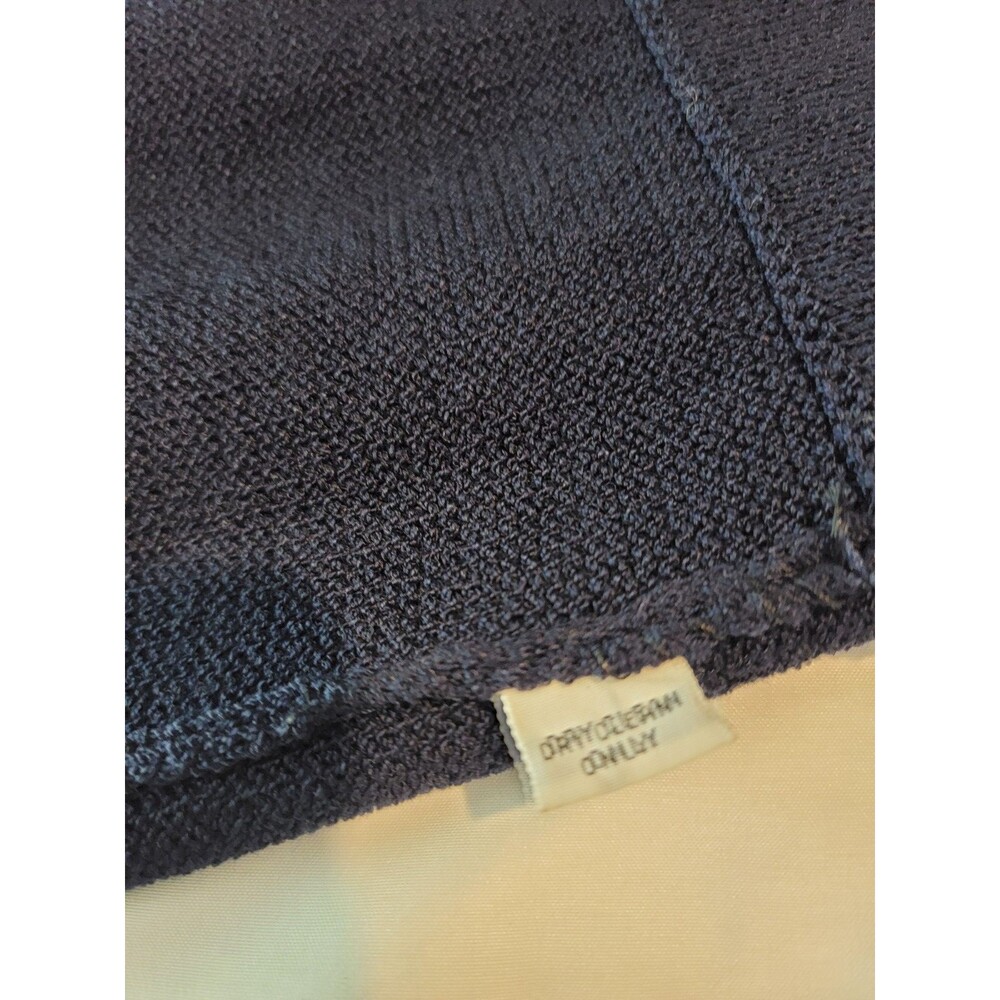 St. John Separates Navy Santana Knit Midi Skirt Size 8 Beautiful Made in USA - Picture 12 of 17